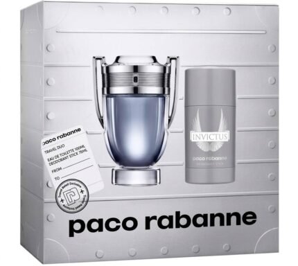 Coffret Rabanne-Invictus-Eau de Toilette-100ml + Deodorant Stick-75ml (2 pièces)